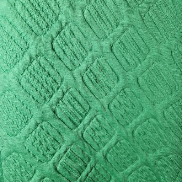 Vintage 60s MOD Mid Century Modern Long Coat Green Double Breasted Bold Funky L - Picture 6 of 14